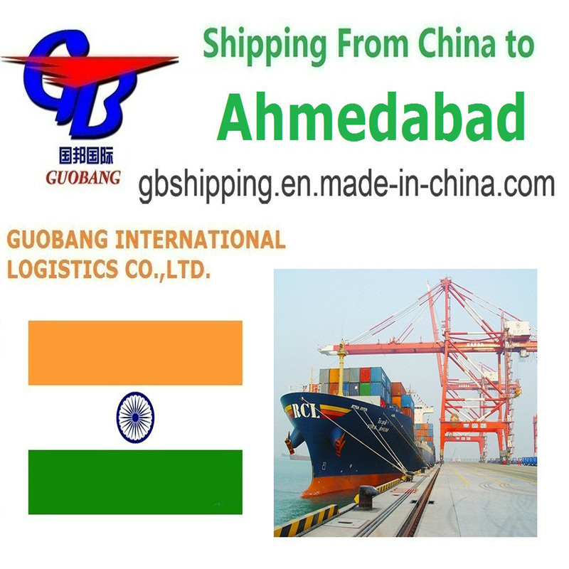 FCL και LCL Ναυτιλία από το Ahmedabad 1-15 ημέρες Διαμετακόμιση χρόνος για την απευθείας παράδοση